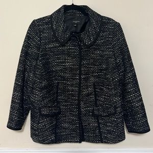 Talbot’s 14w Black & Cream Shimmer Jacket